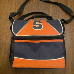 Logo Brands Syracuse Orange University SU -  6 Can Soft Insulated  lunchbox cooler carrier