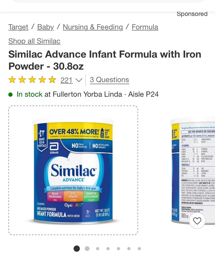 Similac Advance (blue)