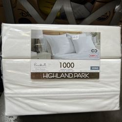 Highland Park 1000 Thread Count 6-piece Sheet Set king Size 