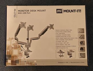 Mount-it! Three arm monitor stand