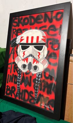 Indigenous Trooper By Mike Toya - 23.25”x33.25” - Collectible artwork - star wars - Native -
