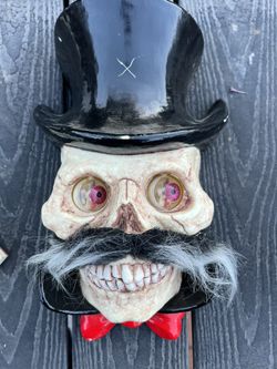  Vintage 1996 Skull Wall Plaque The Paper Magic Group Halloween Decoration 