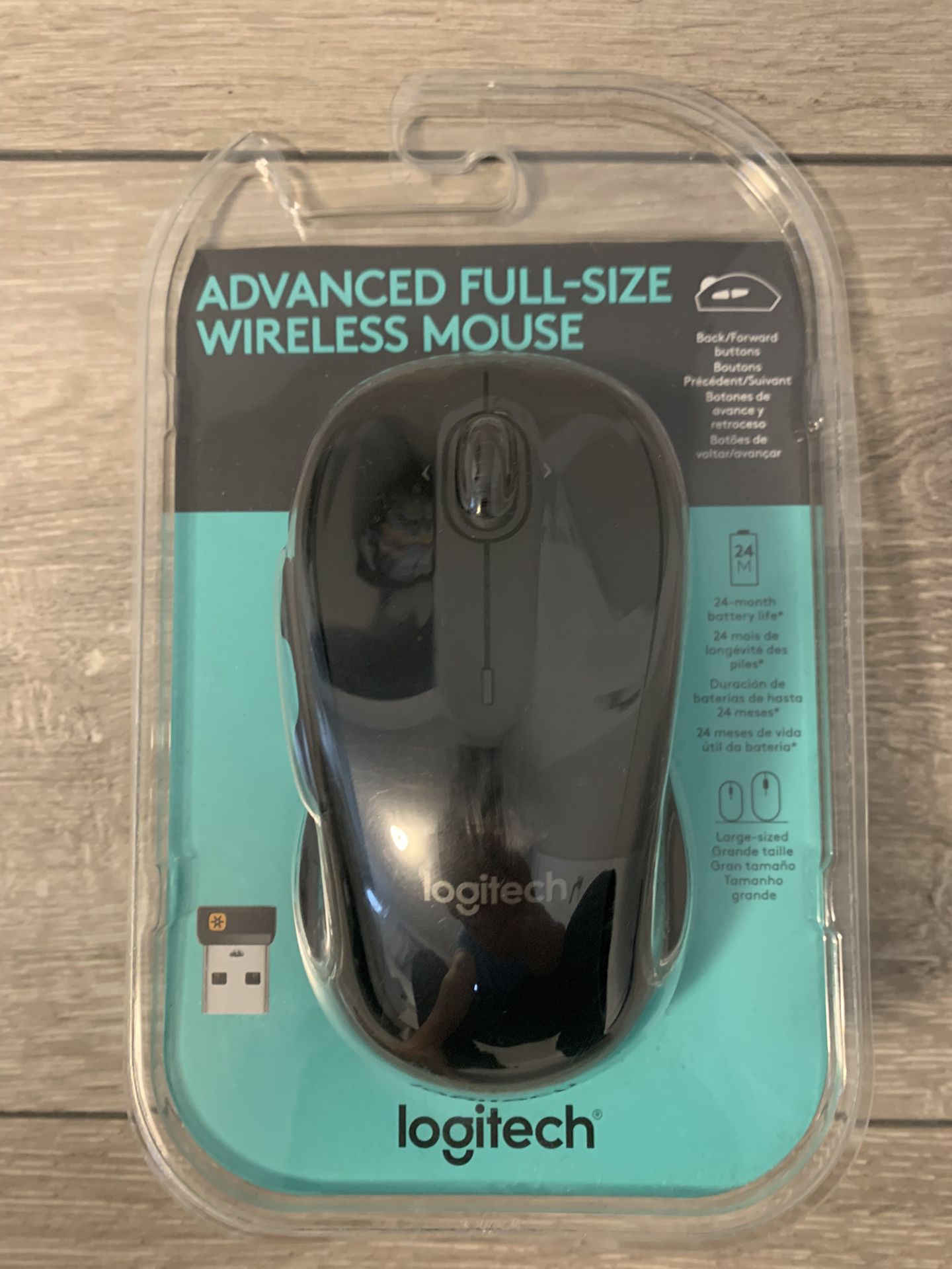 Logitech Advanced Full - Size Wireless Mouse 