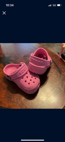 Pink Crocs 