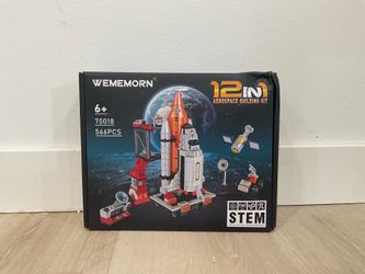 Wememorn 12-in-1 Aerospace STEM Building Kit (566 pcs)