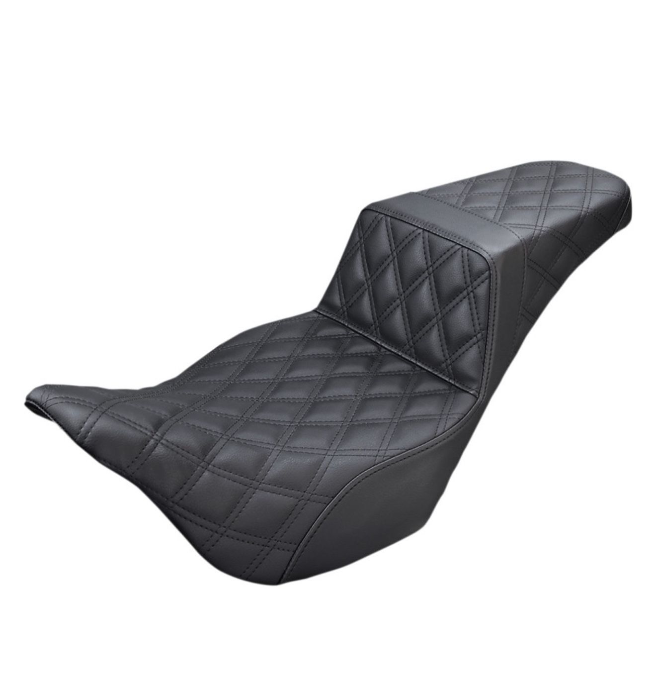 Saddlemen Black Full LS Step-Up Seat for 2008-2023 Harley Touring