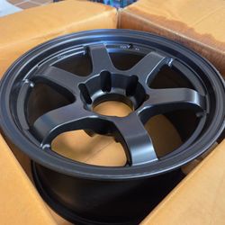 Matte Black 6-Spoke Aftermarket Alloy Wheel