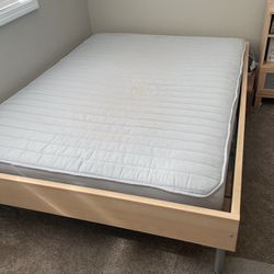 Bed Frame And Nightstand / Dresser