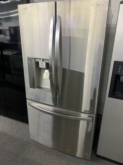 French door stainless steel refrigerator with warranty