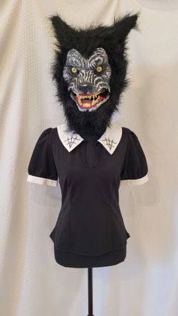 Banned Alternative Brand Ladies Goth/Punk Blouse, Small