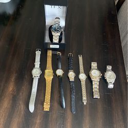 Lot The Watches Paolo Gucci  Timex Citizen And More