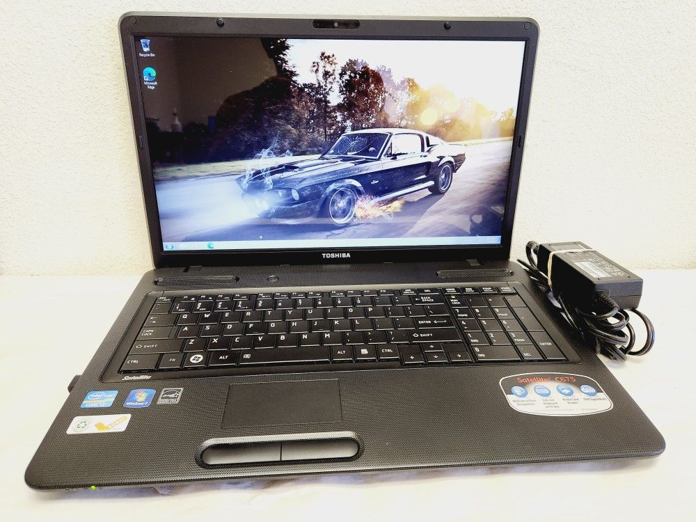 TOSHIBA SATELLITE C675-S7106 | 1TB HDD | 8GB RAM | i3-2350M 2.30GHz | 17.3" | WIN7 + OFFICE