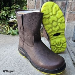 Leather Work Boots / Slip Resistant