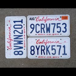 License Plates 3 For $10