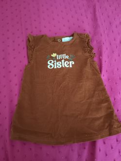 Girls Newborn "Little Sister" Dress