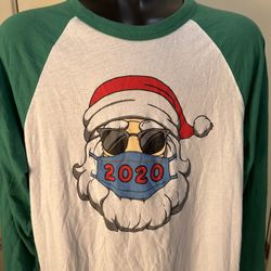 Chic-Fil-A Christmas 2020 Quarantine Santa Shirt Size Medium 