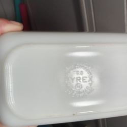 1950 Circle logo Pyrex Fridgies Set 4 Bowl 4 Lids