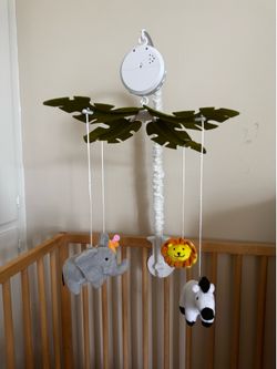 Musical Baby Crib Mobile - Safari Animals (Like New)