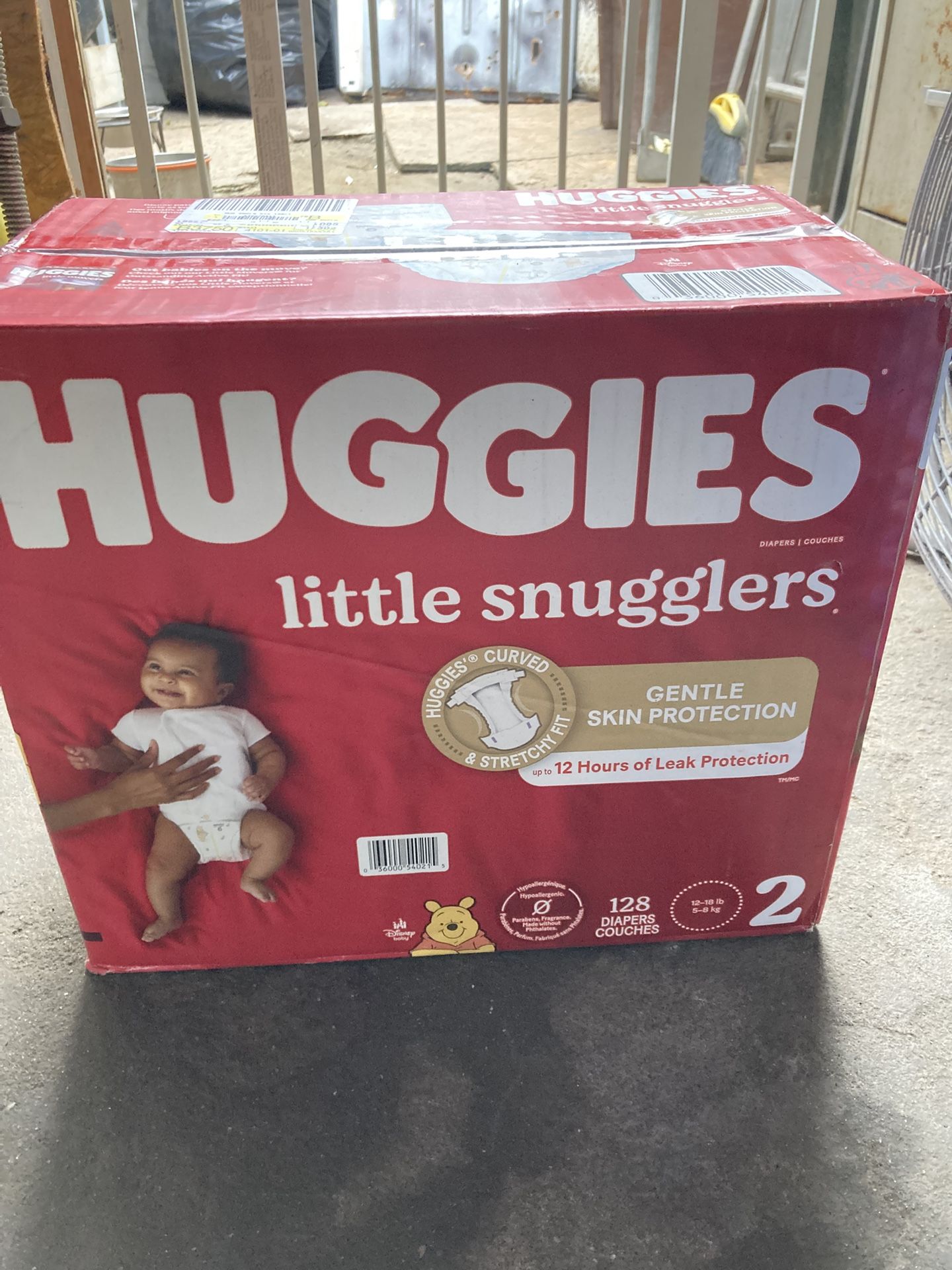 HUGGIES SIZE 2 128 pañales