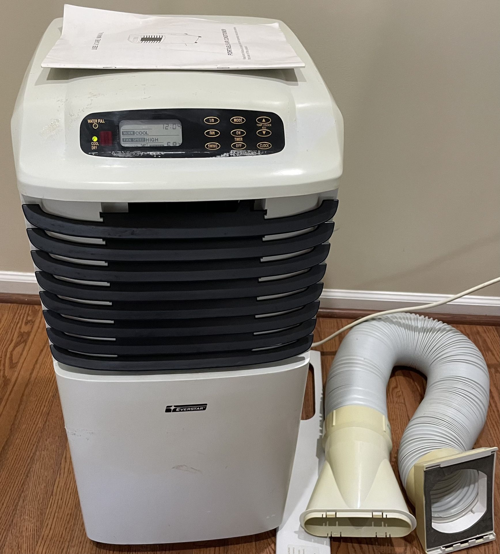 Everstar Portable AC Unit 8000 BTU with Hose and Window Silder Kit