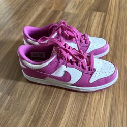 Nike Dunk Low Pink & White - Women Size 7 