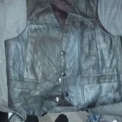 Leather  Vest