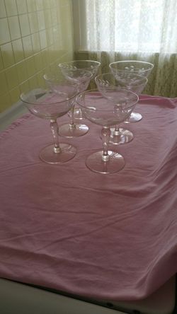 Antique Wine/ Dessert Glasses