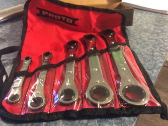 Proto 5 pc ratchet wrench set 1/4-7/8” brand new in box