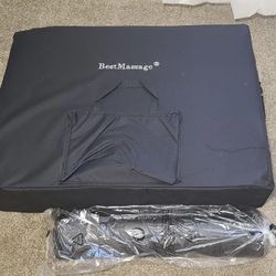 Massage Bed Portable Massage Table 28”Wide Lash Bed Height Adjustable with Towel Hanger Oil Pouch