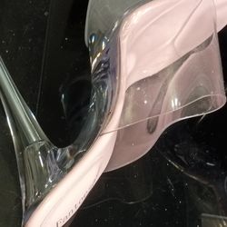 FANTOESAY CLEAR HIGH HEELED STILETTO  SLIP ON SHOE EURO 39