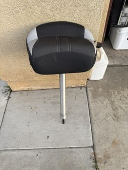 Tempress Char Black/Gray Adjustable Casting Boat Seat 