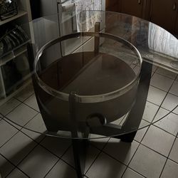 Round Glass Table 