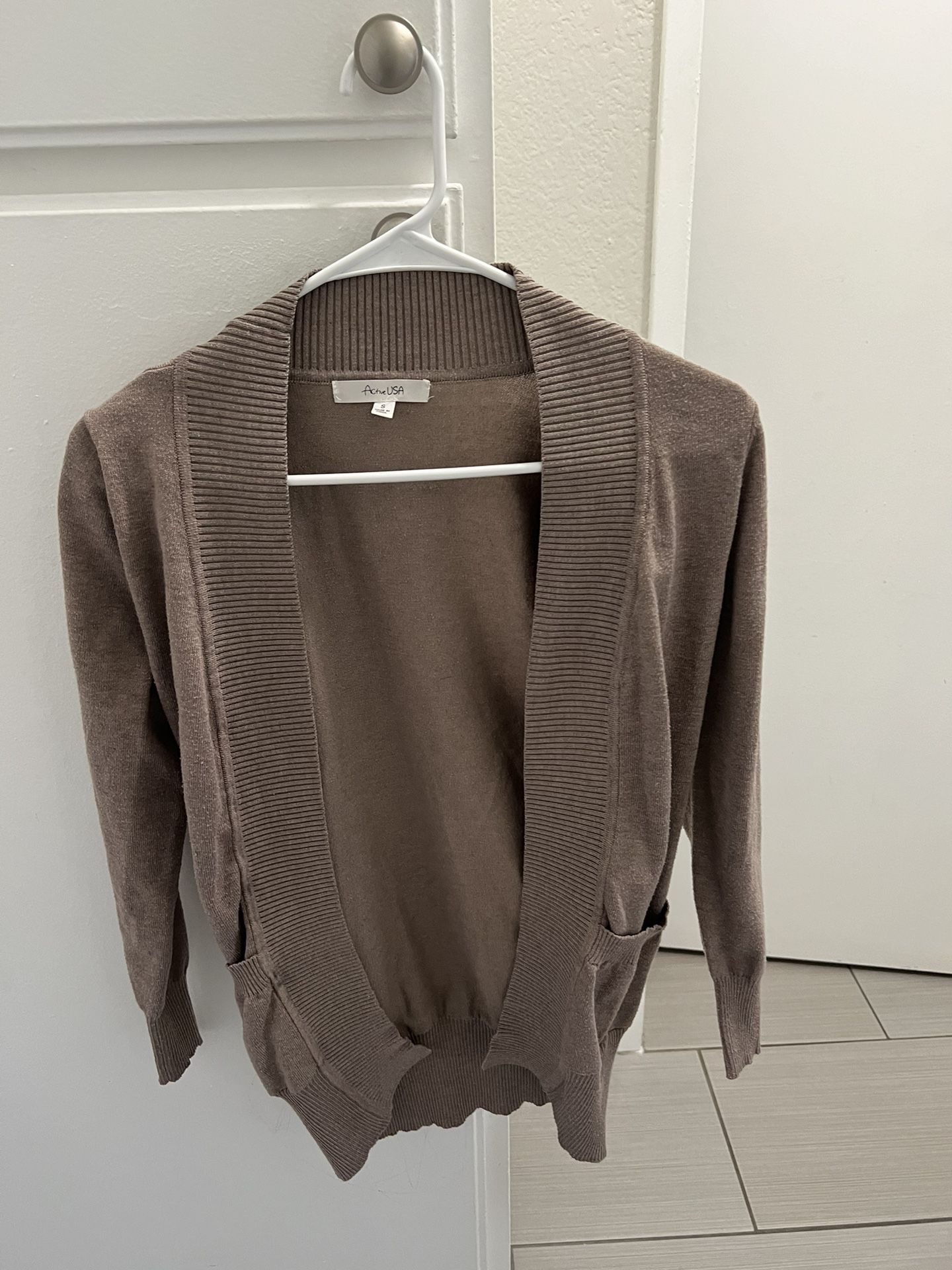 Brown Cardigan Size Small 