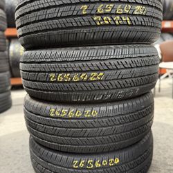 20” tires semi new bridgestone 265/60/20 with free installation $400