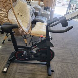 ITNESS Exercise Bike, Stationary Bikes for Home, 300 LBS Capacity, Workout Bike with Silent Belt Drive, Indoor Cycling Bike with Extra Comfort Seat/IP