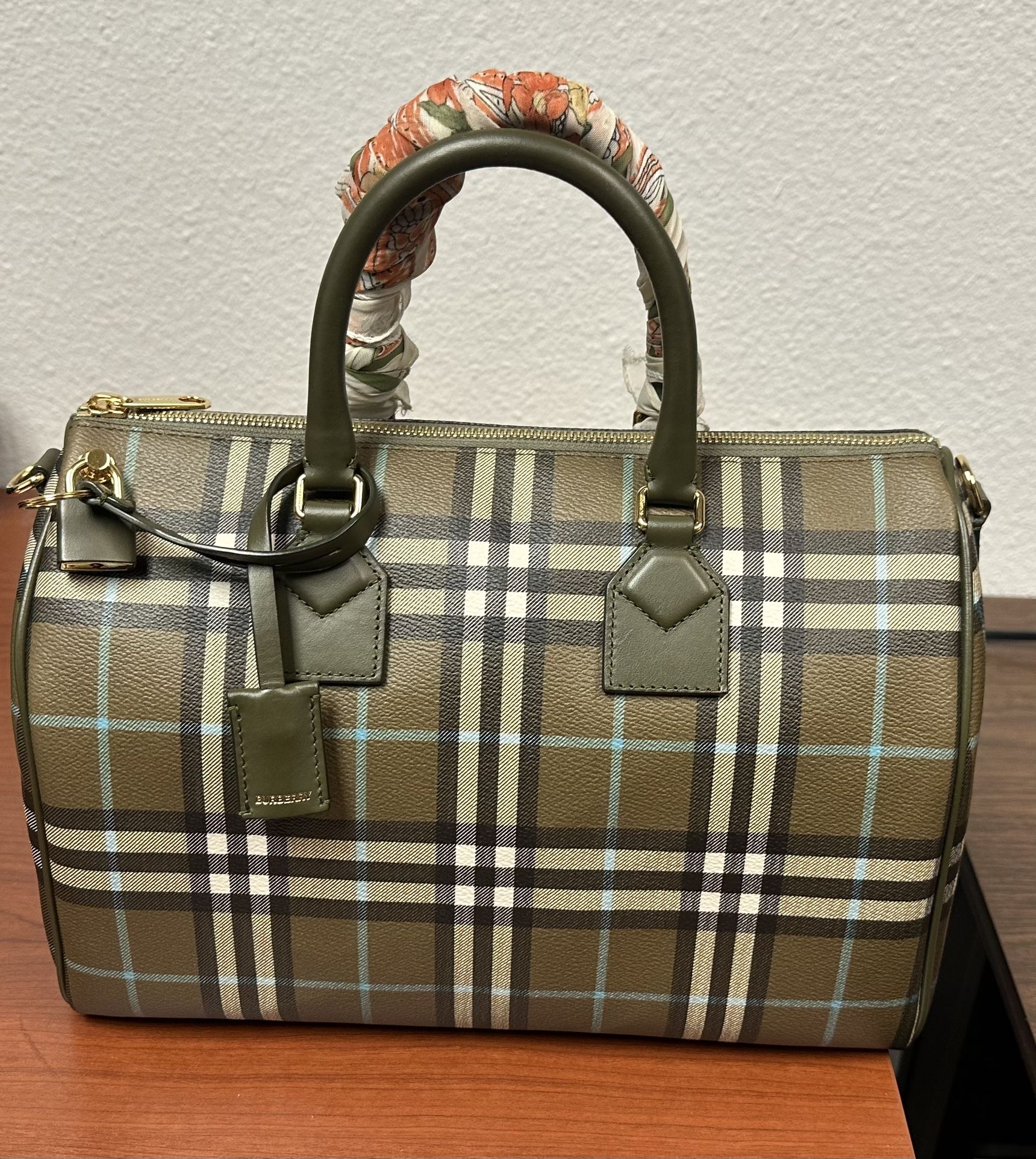 Burberry Medium Check Bowling Bag