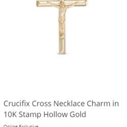 Cross Jesus Charm 10k