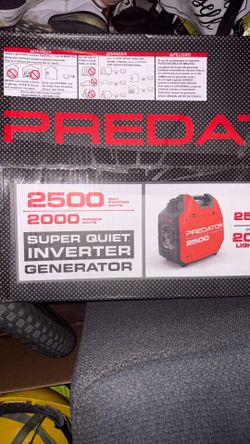 2500 Watt Predator Generator