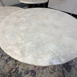 Coffee Table Set Of Three -white Pearl