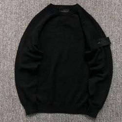 Stone Island Crew Neck Long Sleeve Sweatshirt