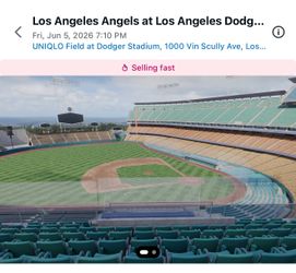 6/5 Dodgers vs Angels Tickets
