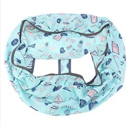 Kids light Blue Patterned cart cover