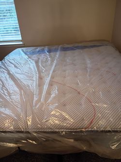 Like New- King Size Mattress.