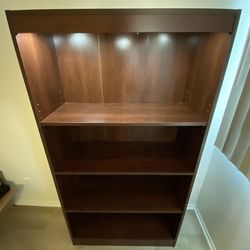 BOOKSHELF DISPLAY CABINET WITH 5 LED LIGHTS!!!