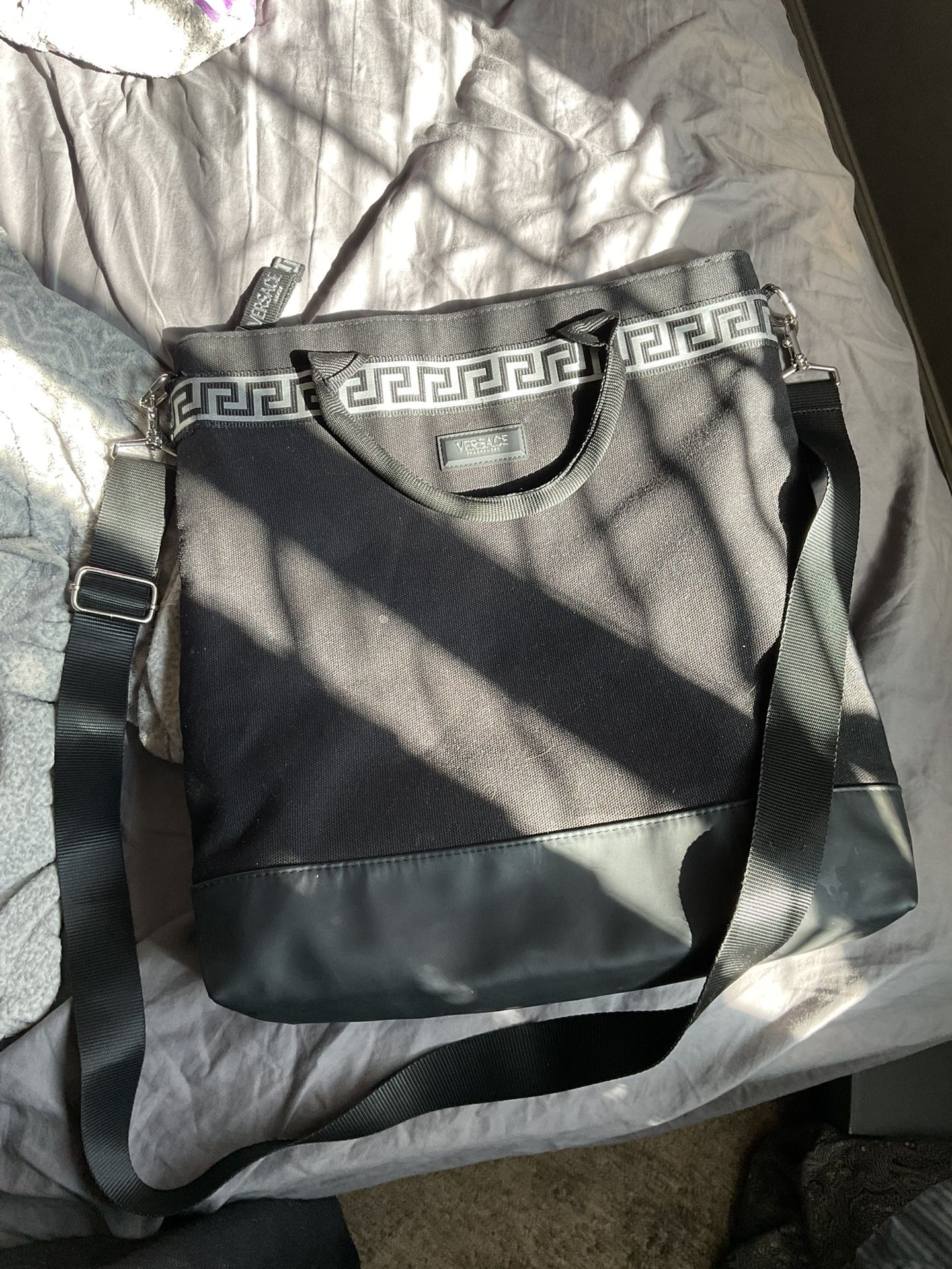 Versace Man Canvas Bag