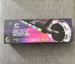 Cipton LED light up folding scooter NEW