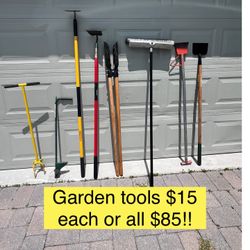 Garden Tools  (8 Pieces On Good Condition $15 Each Or All For $85! 
