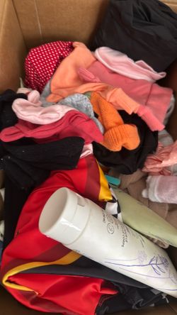 Box of baby stuff