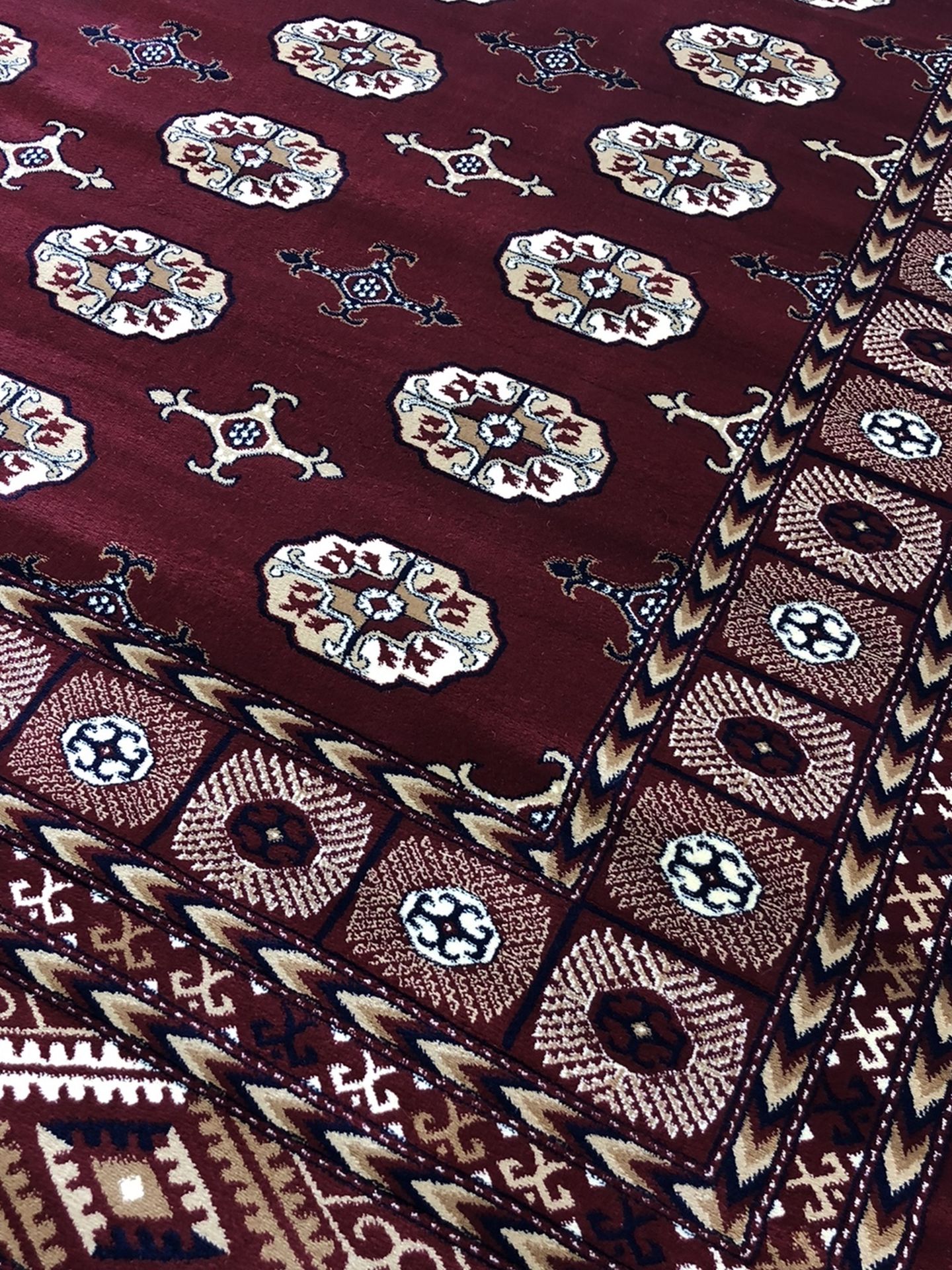 New Large Rug Size 8x11 Nice Red Carpet Persian Bokhara Kilim Style Rugs