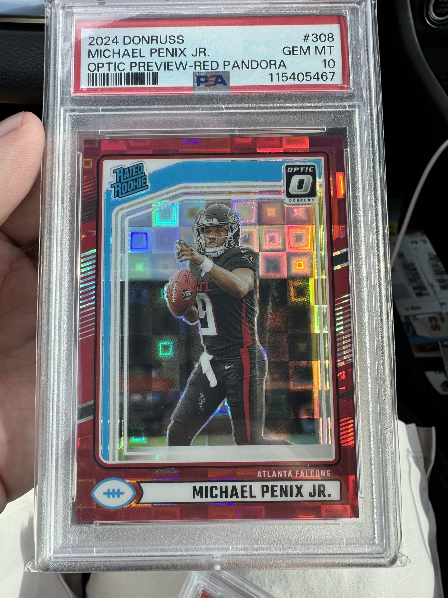 Michael penix Red Pandora Psa 10